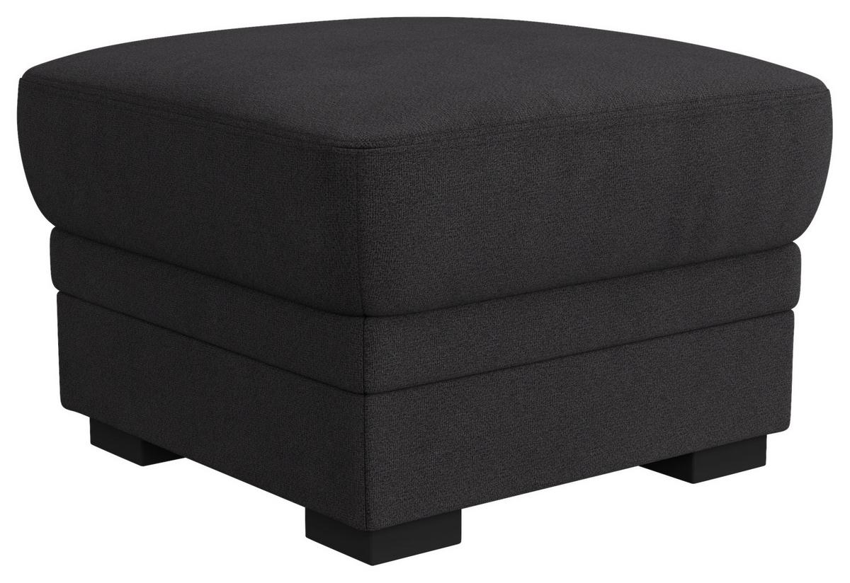 Taburetka MARCUS, čierna ženilka - čierna, Basics, textil/plast (68/45/68cm) - MID.YOU