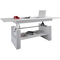 Couchtisch Höhenverstellbar/ Ausziehbar Kobila ,weiß - Weiß, Basics, Holzwerkstoff (65/115/52,5cm) - MID.YOU