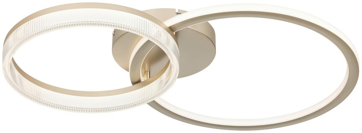 STROPNÉ LED SVIETIDLO RIO - šampanská, Modern, kov/plast (70/45/10cm) - Mömax