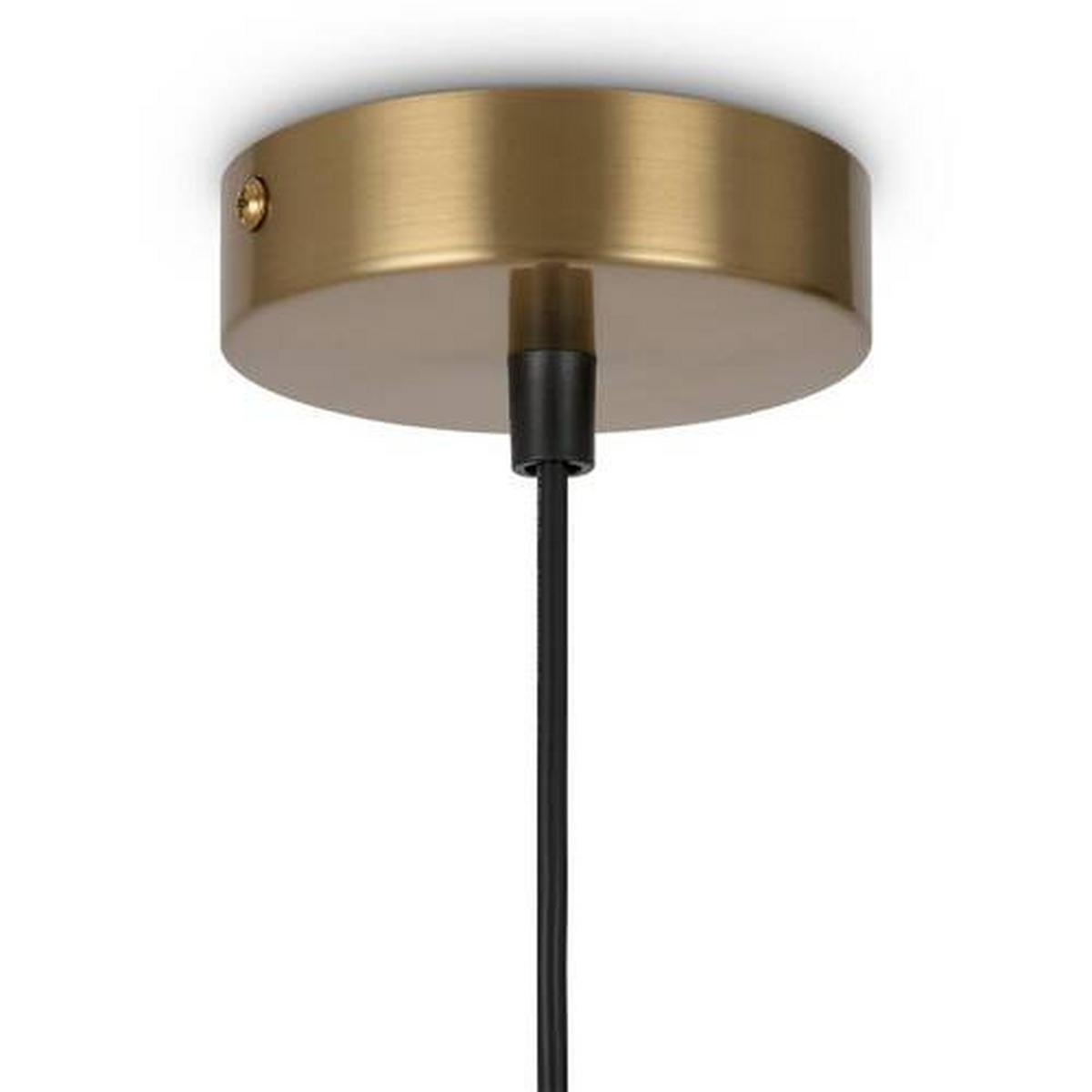 Pendelleuchte Ring - Messingfarben/Weiß, Trend, Glas/Metall (17/12/48cm) - MAYTONI