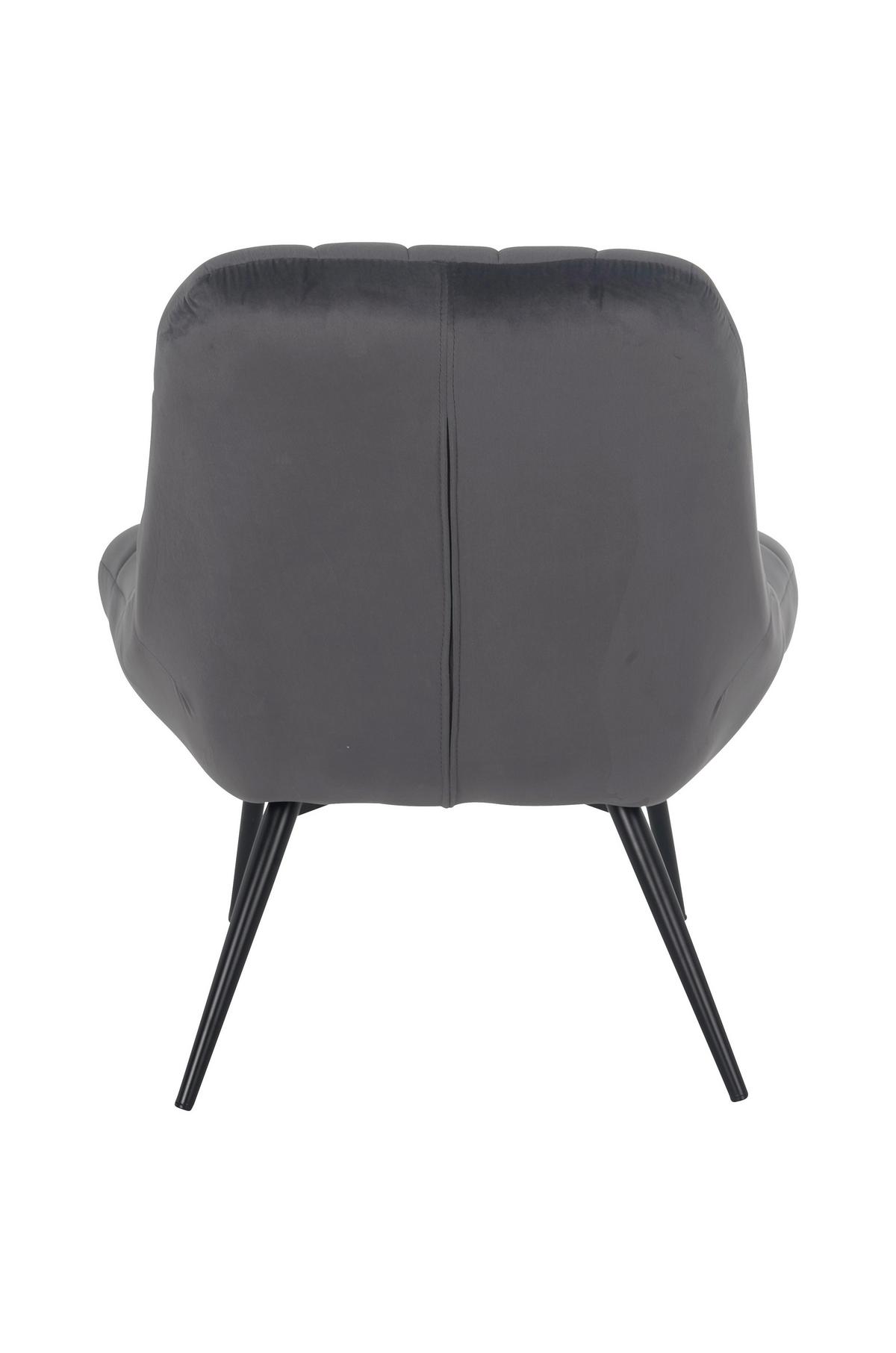 Xxl-sessel Grau, Schwarz B: 76 Cm - Schwarz/Grau, MODERN, Textil (76cm) - Livetastic