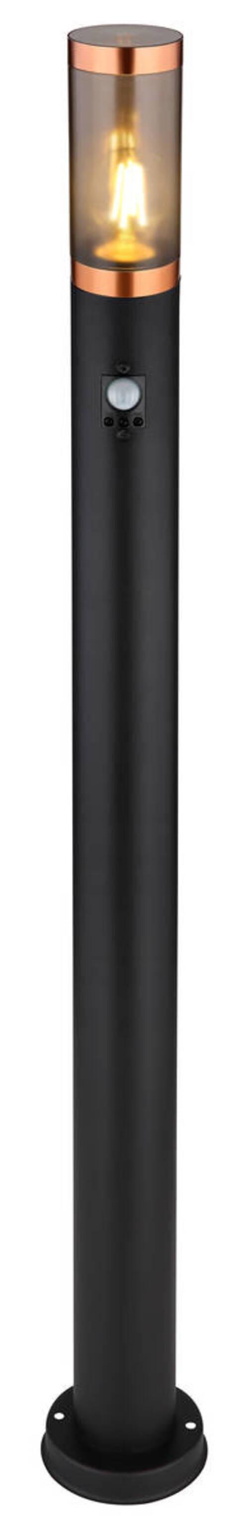 Außenleuchte 3159bcs - Schwarz/Grau, Design, Kunststoff/Metall (12,7/110cm) - Globo