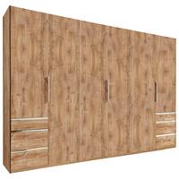 Drehtürenschrank Mit Laden 300cm Level 36a, Eiche Dekor - Eichefarben, MODERN, Holzwerkstoff (300/216/58cm) - MID.YOU