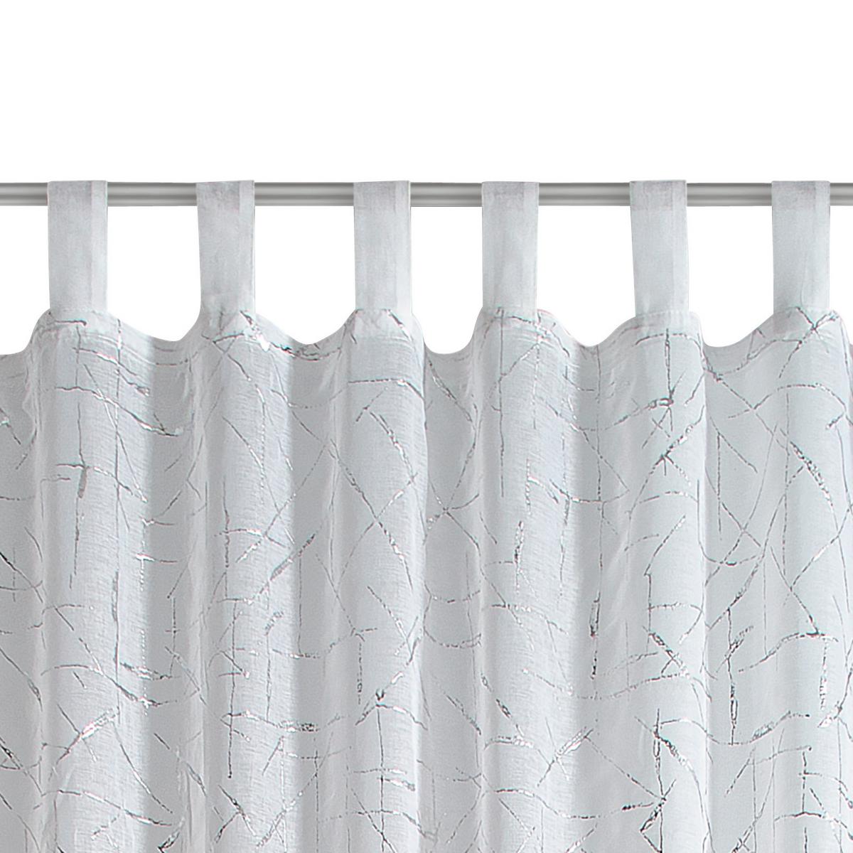 Vorhang mit Schlaufen und Band Julia 140x225 cm Weiß - Weiß, MODERN, Textil (140/255cm) - Luca Bessoni