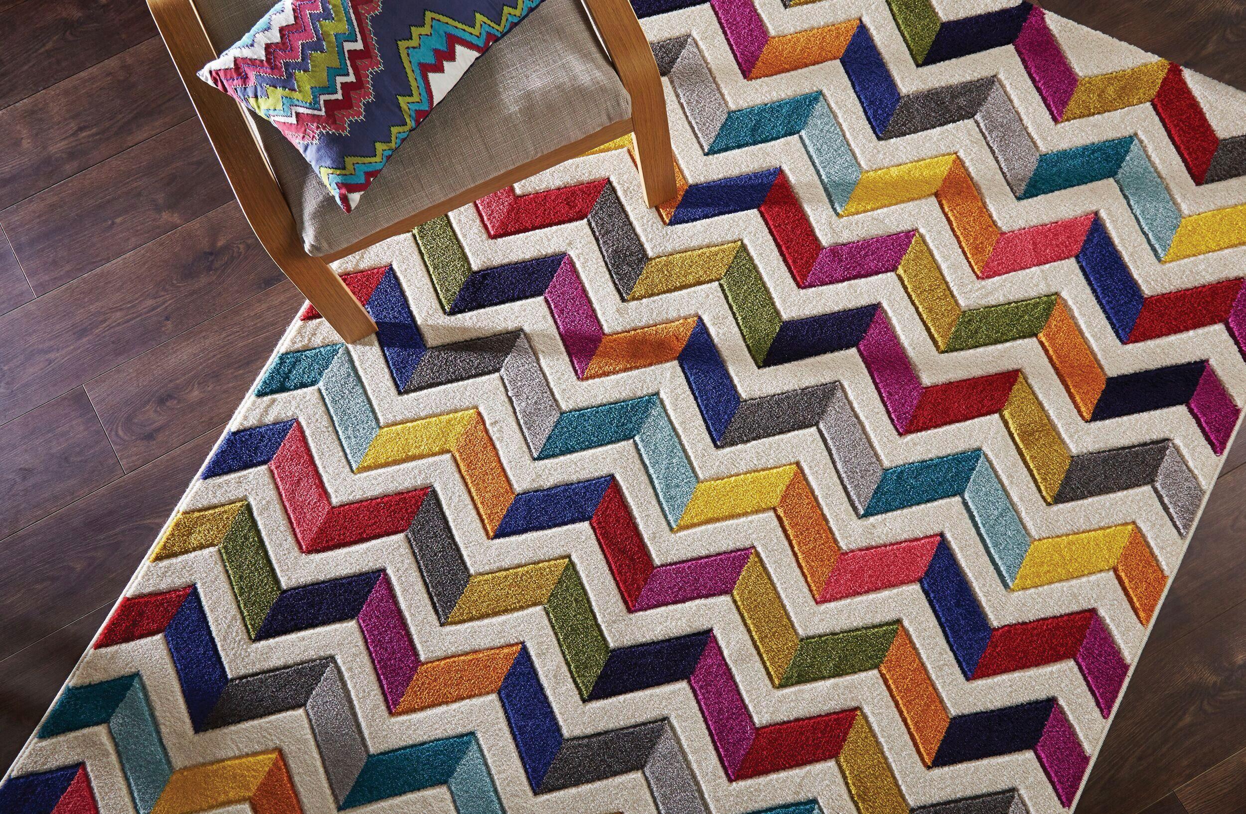 Webteppich Bolero - Multicolor, KONVENTIONELL, Textil (200/290cm)