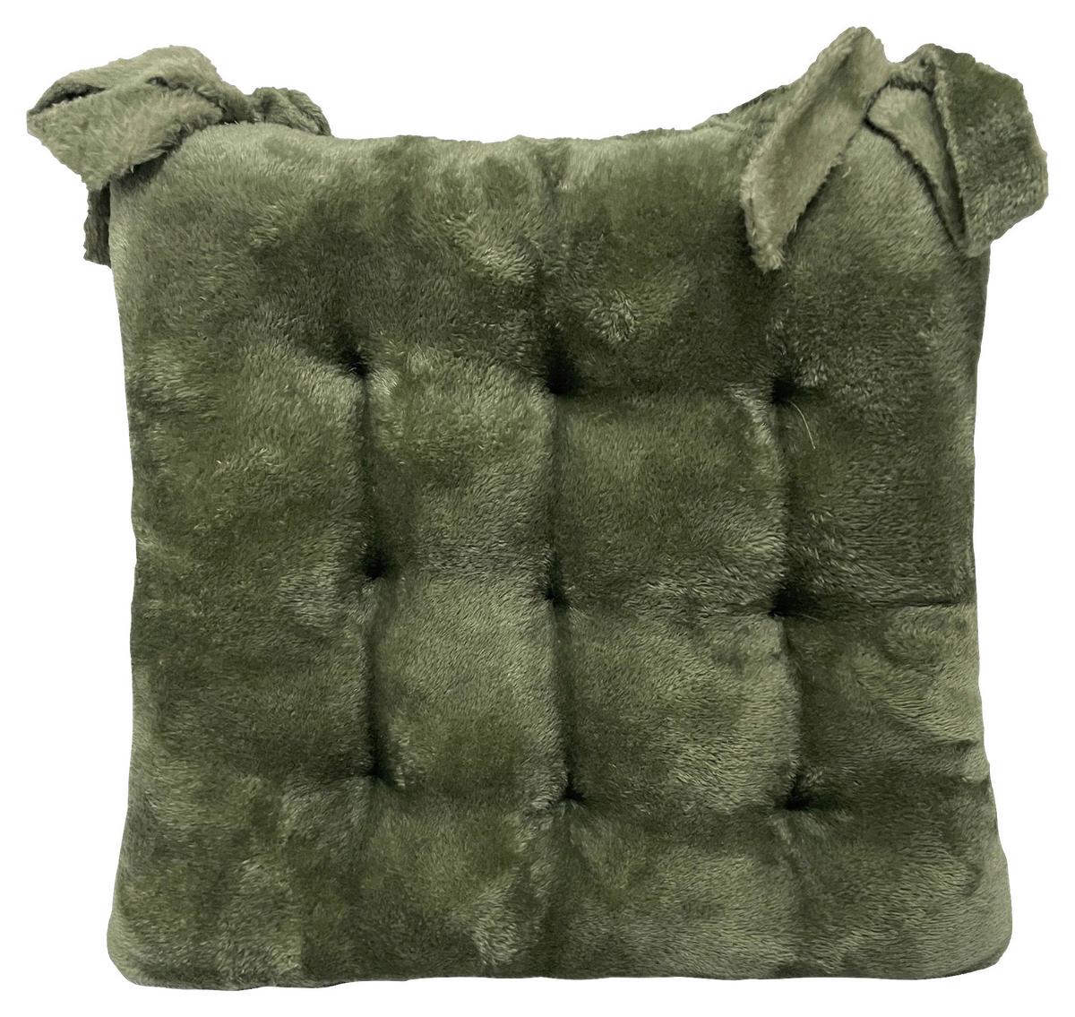 Sitzkissen Marlies - Olivgrün, MODERN, Textil (38/38/4cm) - Luca Bessoni