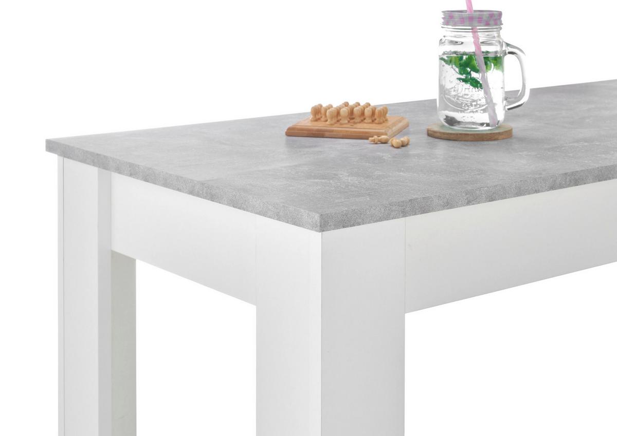 Bartisch Modesto - Weiß/Grau, MODERN, Holzwerkstoff (115/50/103cm) - MID.YOU