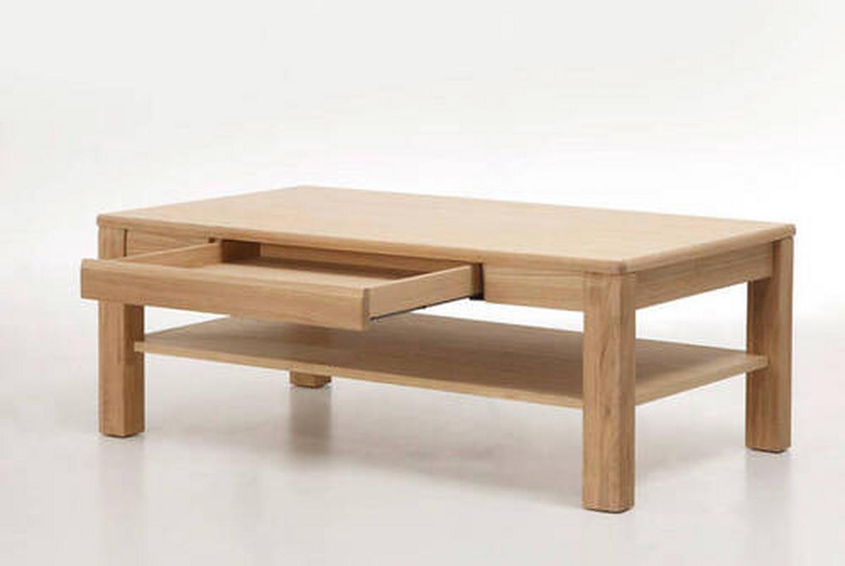 Couchtisch mit Lade teilmassiv Sena Eichefarben - Eichefarben, Design, Holz/Holzwerkstoff (115/42/65cm) - Livetastic