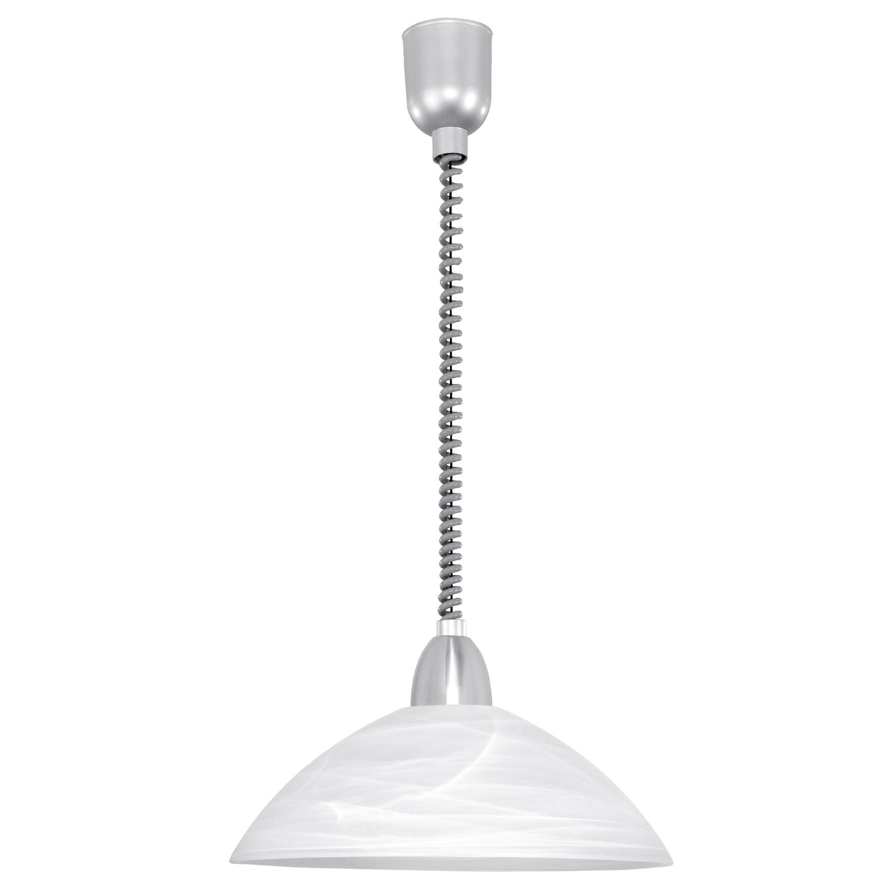 Hängeleuchte 87008 Lord2 - Silberfarben/Nickelfarben, KONVENTIONELL, Glas/Kunststoff (36/110cm) - Eglo
