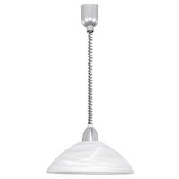 Hängeleuchte 87008 Lord2 - Silberfarben/Nickelfarben, KONVENTIONELL, Glas/Kunststoff (36/110cm) - Eglo