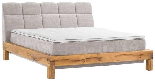 Boxspringbett Bull 180x200 cm Beige H3/H3 - Beige/Buchefarben, Natur, Textil (180/200cm) - Livetastic