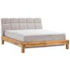 Boxspringbett Bull 160x200 cm Beige H3/H3 - Beige/Buchefarben, Natur, Textil (160/200cm) - Livetastic