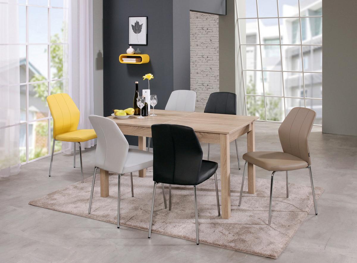 Esstisch ausziehbar Coburg 140-180x80 cm Eiche Dekor - Sonoma Eiche, Design, Holzwerkstoff (140/80/76,5cm) - MID.YOU