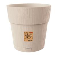 Műanyag Kaspó Ethica - krém, Basics, műanyag (30cm)