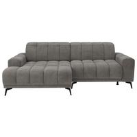 Rohová sedačka LAYA, levá, šedohnědá tkanina MEMPHIS - šedohnědá, Moderní, textil (155/250cm) - Premium Living