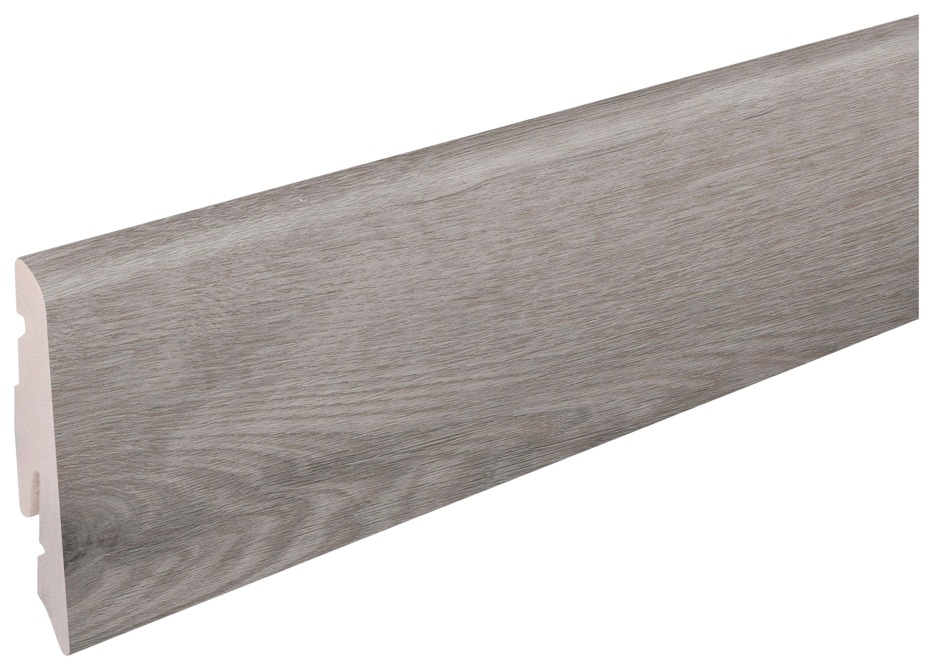 Sockelleiste Ontano Grey - Grau, Basics, Kunststoff (240/5.8/1.2cm)