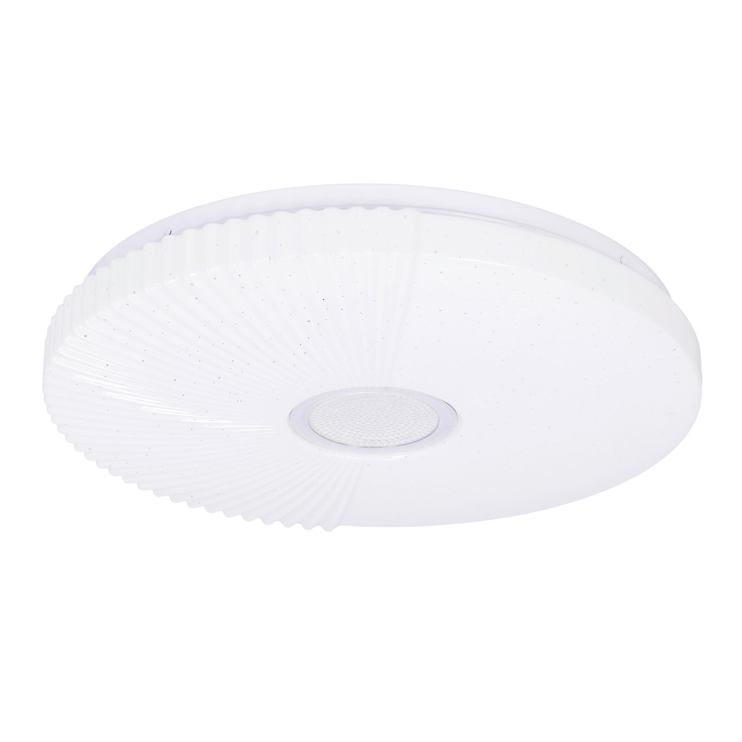 LED-DECKENLEUCHTE 13-24923 SUNNY - Weiß, KONVENTIONELL, Kunststoff/Metall (38/38/6cm)