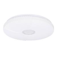LED-DECKENLEUCHTE 13-24923 SUNNY - Weiß, KONVENTIONELL, Kunststoff/Metall (38/38/6cm)