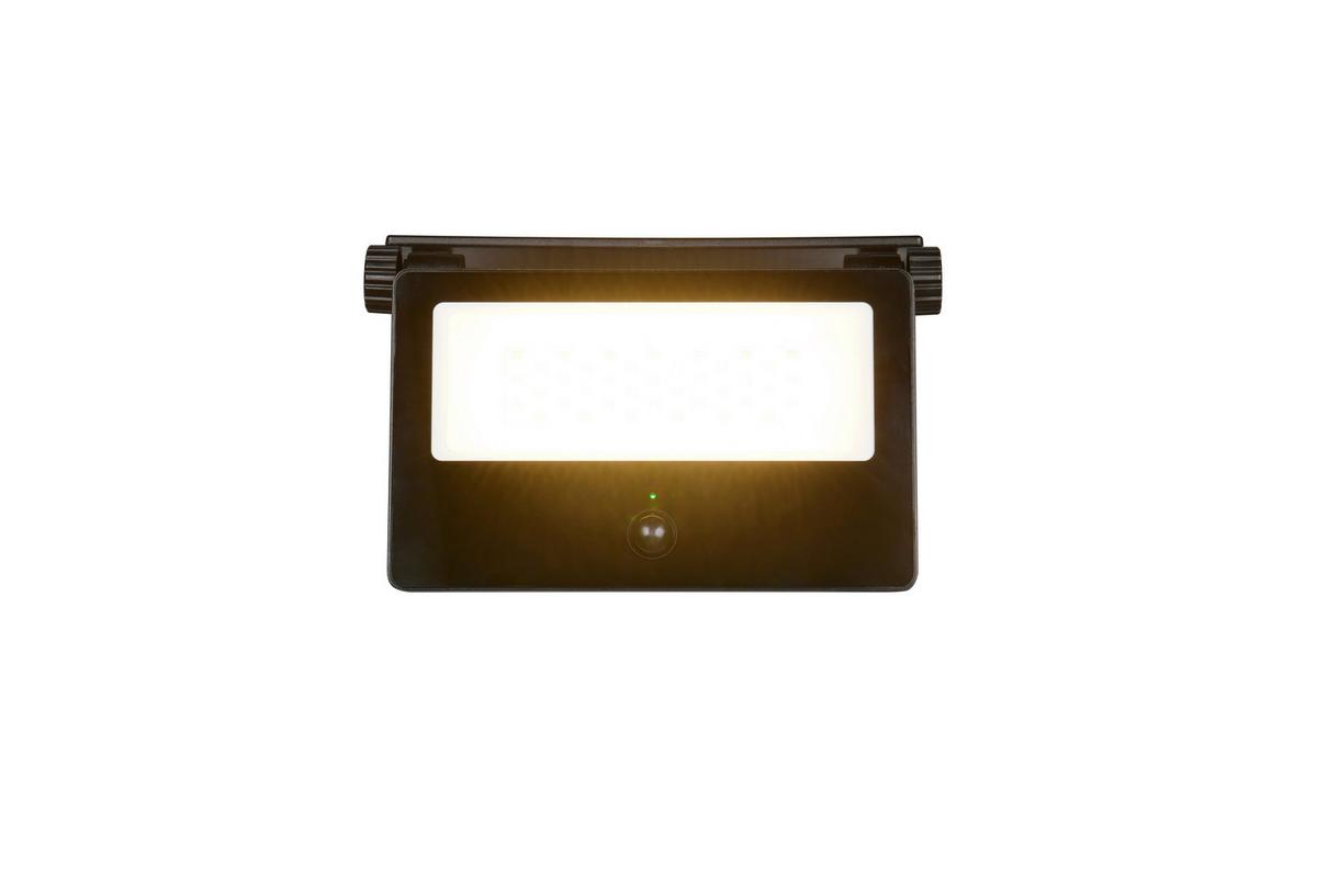 AUßENWANDLEUCHTE Touch On/Off, 3000-6000K - Schwarz/Weiß, Design, Glas/Metall (20,5/17,5/15,5cm)