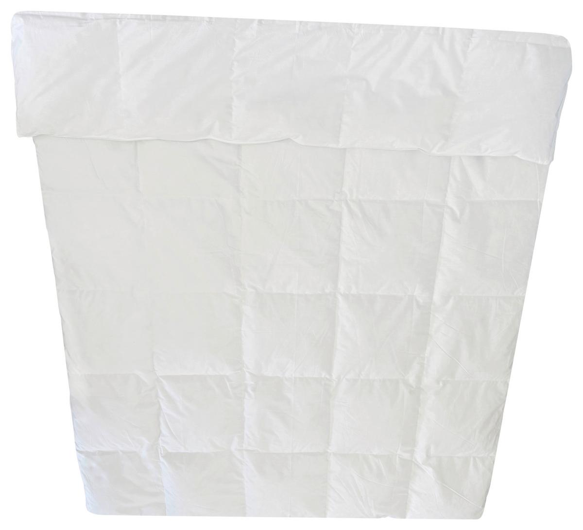 Daunendecke Mittel / 3 Wärmepunkte - Weiß, LIFESTYLE, Textil (140/200cm)