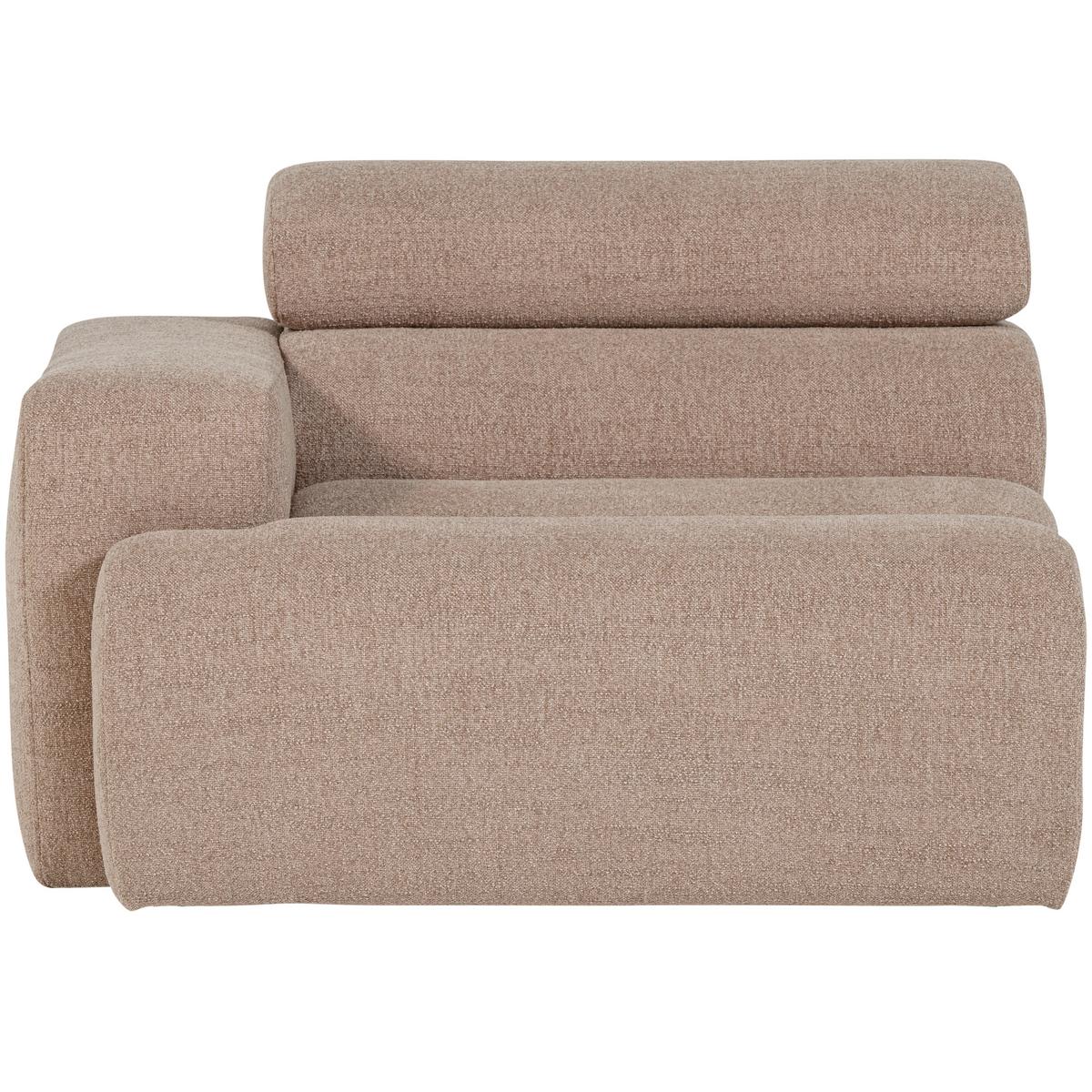 Sofaelement Novi Taupe B: 109cm - Taupe, Design, Textil (109/86/113cm) - Livetastic