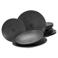 Tafelservice Catania Anthrazit 12--Teilig - Anthrazit, Basics, Keramik - Creatable