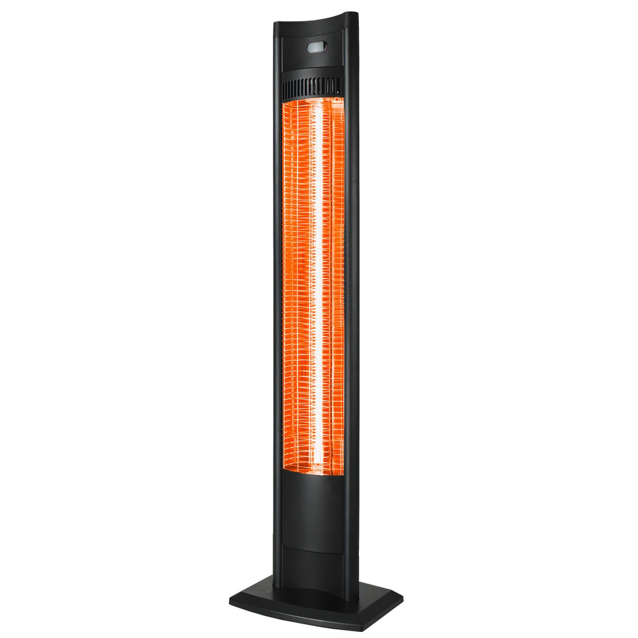 Infrarotstrahler Standheizstrahler - Silberfarben/Schwarz, Basics, Metall (21/85/21cm)