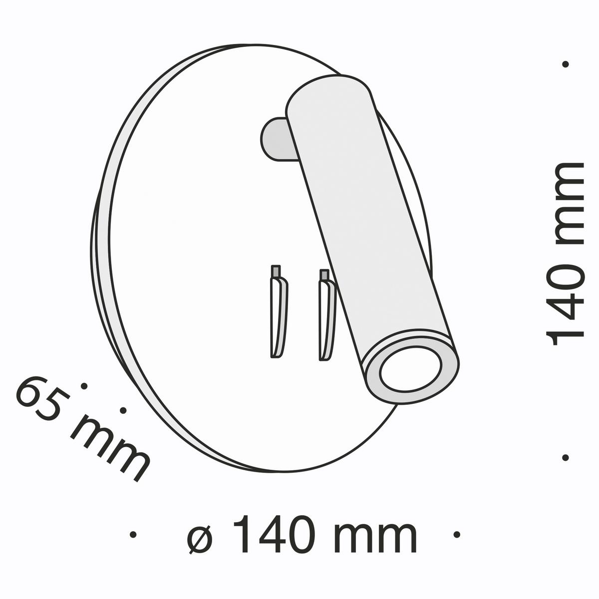 Wandleuchte Ios 176 - Schwarz, Trend, Metall (6,5/14/14cm) - MAYTONI
