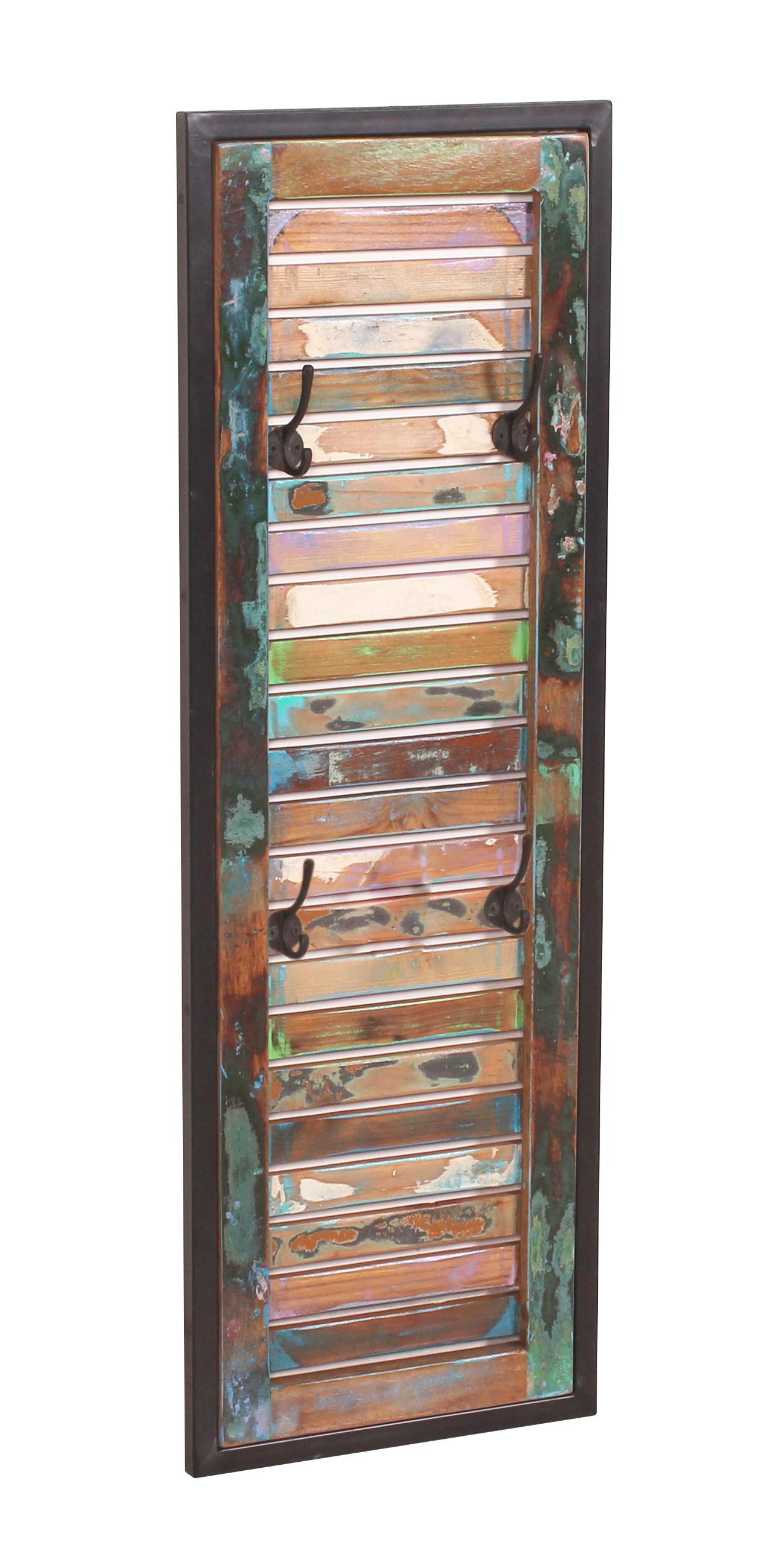 GARDEROBENPANEEL Multicolor/Schwarz B: 33cm - Multicolor/Schwarz, Design, Holz/Metall (33/99/8cm) - MID.YOU