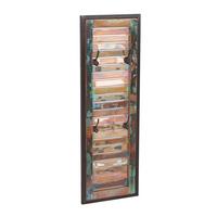GARDEROBENPANEEL Multicolor/Schwarz B: 33cm - Multicolor/Schwarz, Design, Holz/Metall (33/99/8cm) - MID.YOU