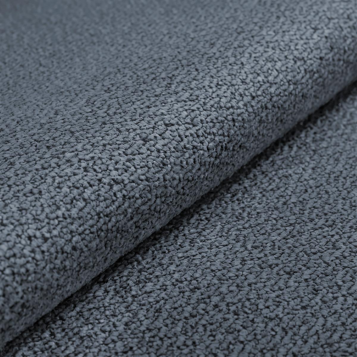 Megasofa Mega Chenille blau, B: 255cm - Blau/Schwarz, Trend, Textil (255/94/126cm) - Luca Bessoni