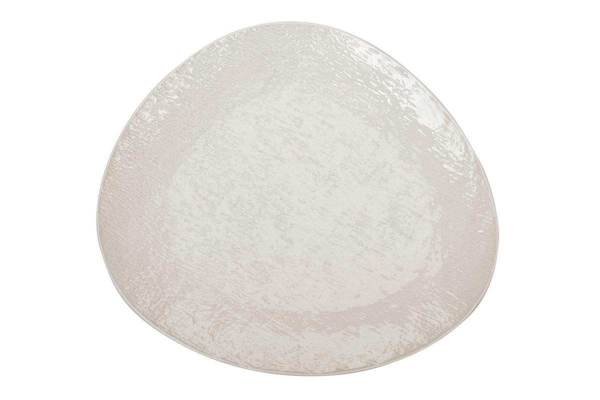 MĚLKÝ TALÍŘ HARUKI - bílá, Moderní, keramika (28/24,8/2,5cm) - Mömax