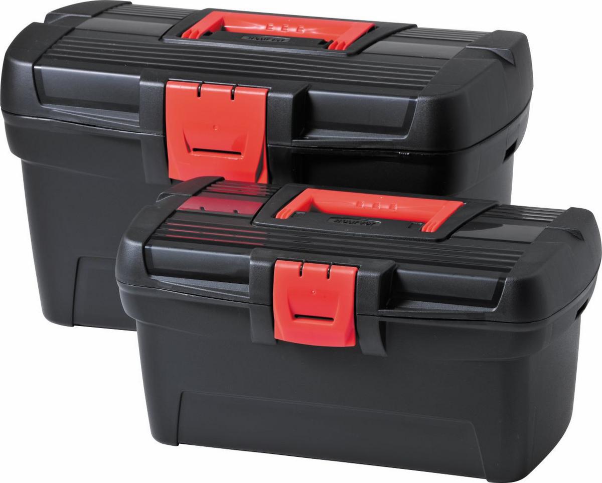 Szerszámos Táska Herobox Basic 2db - fekete/piros, műanyag