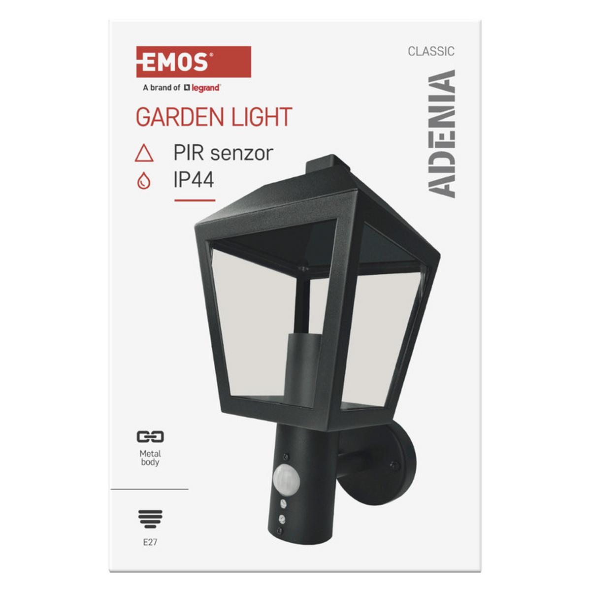 VONKAJŠIE LED SVIETIDLO ADENIA - čierna, Modern, kov/plast