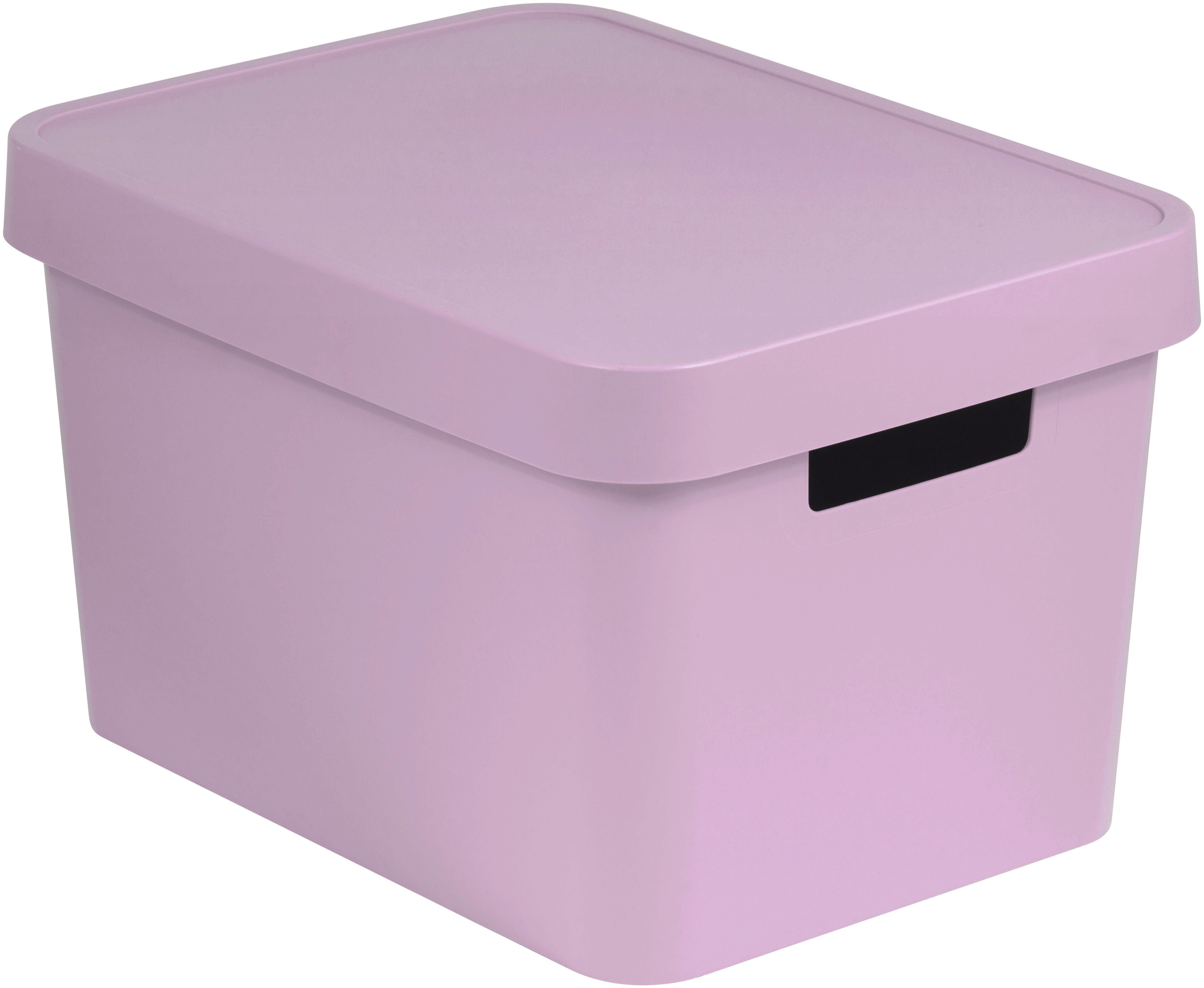 Úložný Box Infinity Chalk Pink - Moderní, plast (36,3/22,2/27cm)
