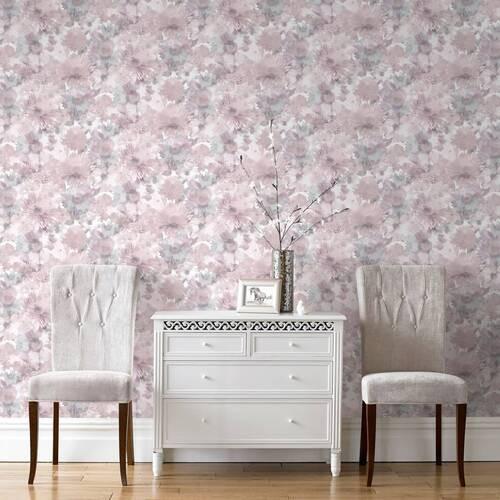 Vliestapete 106372 - Pink, Basics, Papier/Kunststoff (52/1000cm)