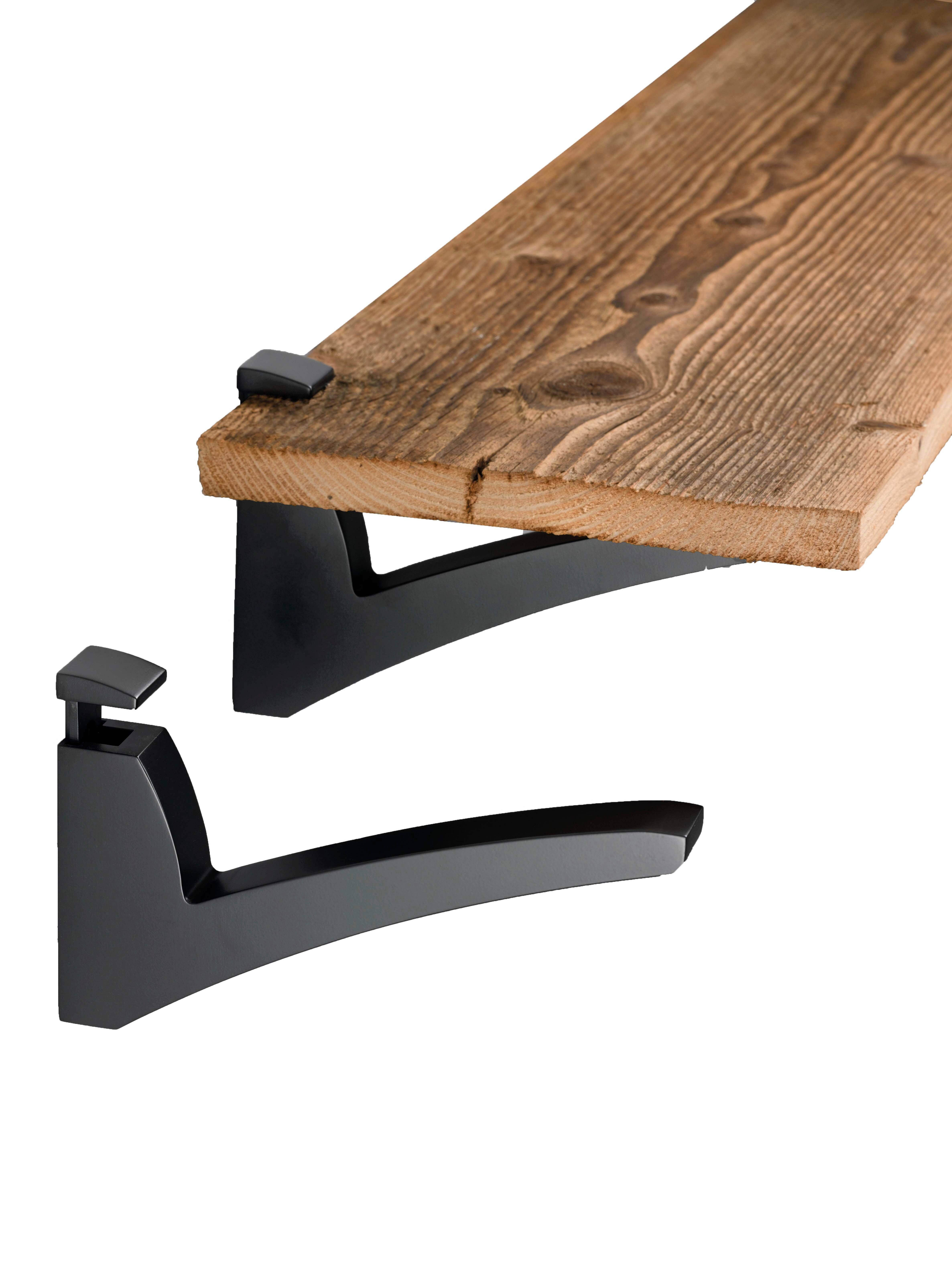 Wandhalter Okay - Schwarz, Basics, Metall (18cm)