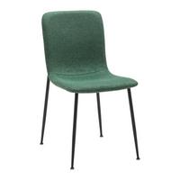 Jídelní židle NELE zelená - černá/zelená, Moderní, kov/dřevo (43/83/56cm) - P & B