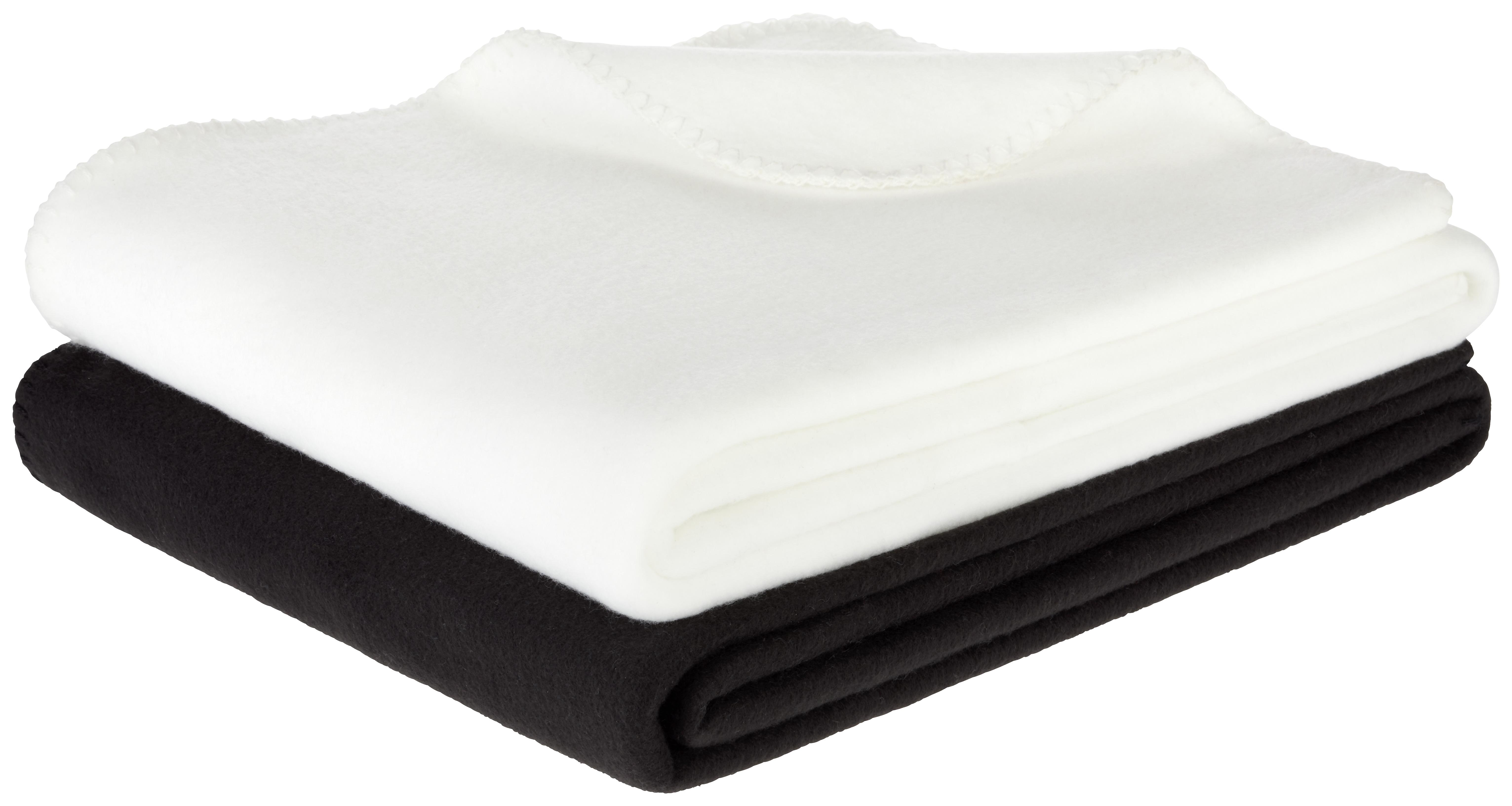 FLEECOVÁ DEKA Bea,130/160cm - bílá, textil (130/160cm) - Modern Living