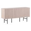Sideboard Björkön - Schwarz/Weiß, Design, Holz/Metall (150/75/42cm) - Livetastic