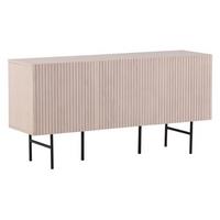Sideboard Björkön - Schwarz/Weiß, Design, Holz/Metall (150/75/42cm) - Livetastic