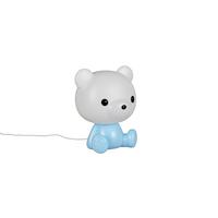 LED-Tischleuchte Cutie Weiß Hellblau B: 19 cm - Weiß/Hellblau, LIFESTYLE, Kunststoff (21/19/25,5cm)