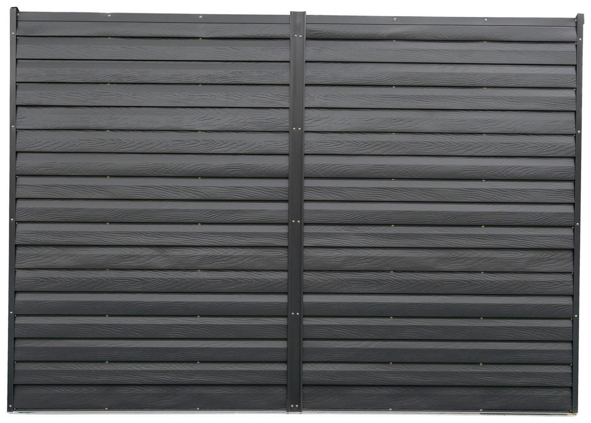 Gerätehaus Mit Pultdach 295x208x124 Cm - Grau, Basics (295/208/124cm)