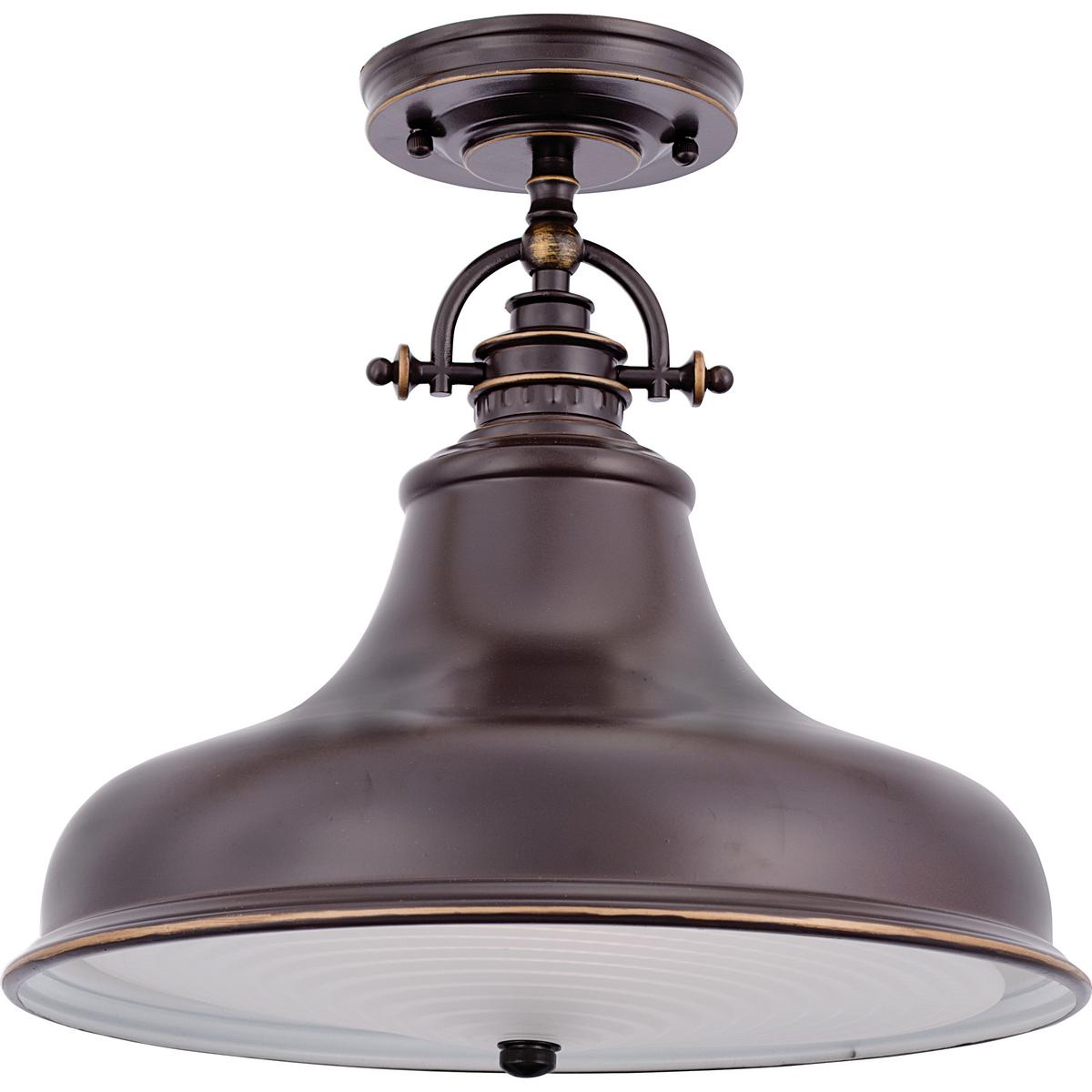 Hängeleuchte Emery H: 37,7 cm 1-Flammig Bronzefarben - Bronzefarben, Design, Glas/Metall (28.4/37.7cm) - Elstead Lighting