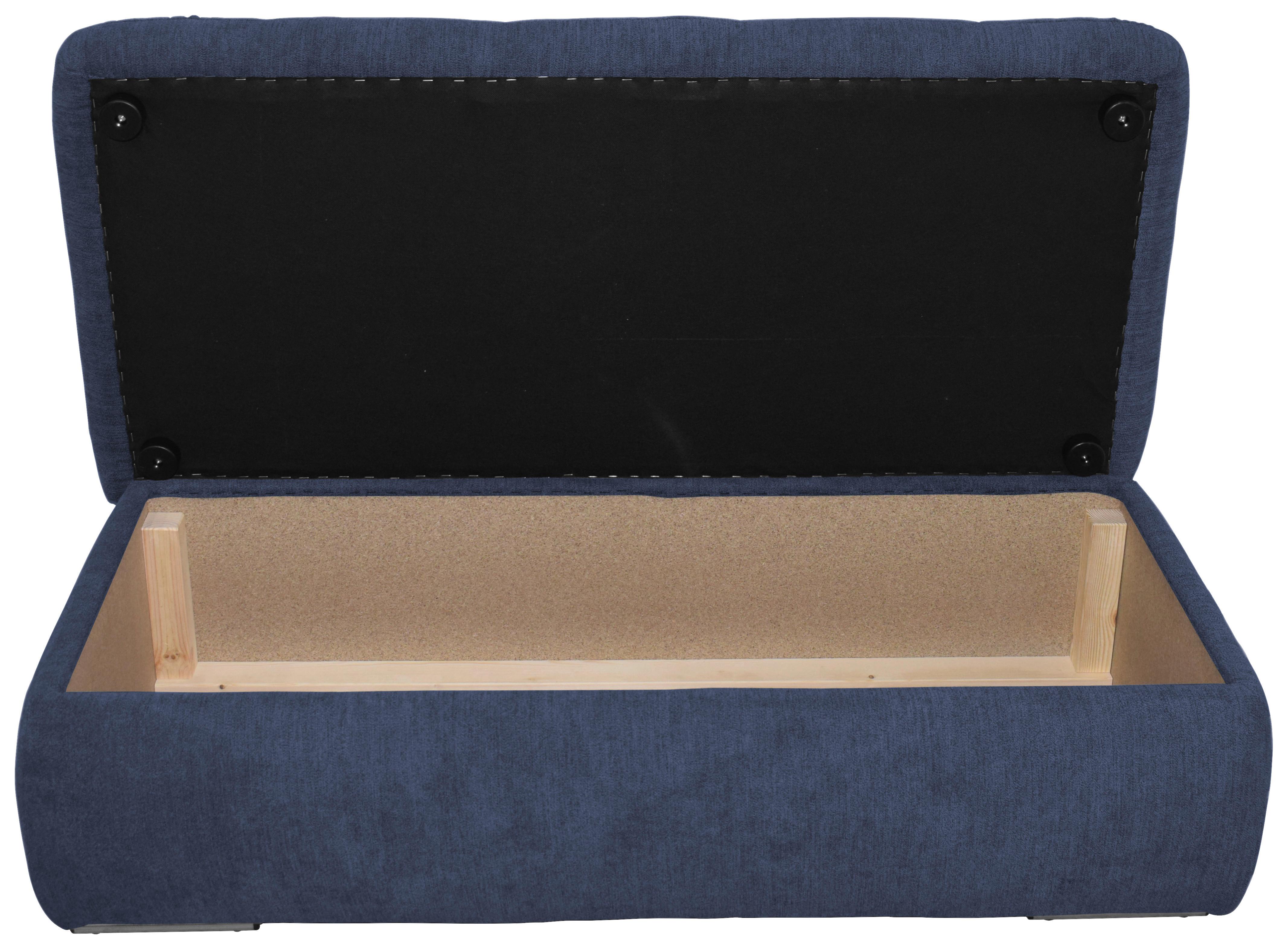 Hocker mit Stauraum, Mikrofaser-Bezug
