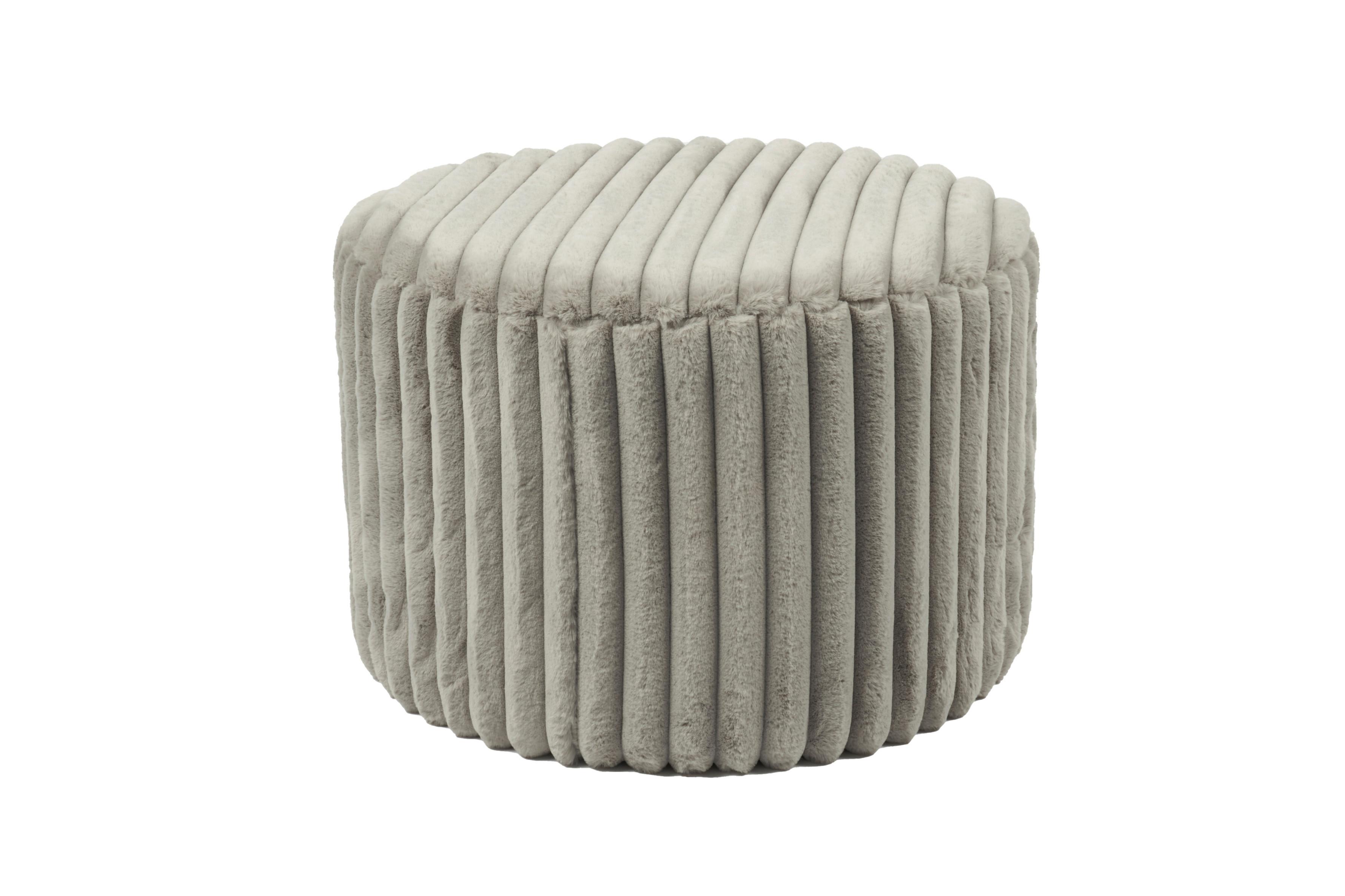 Hocker Hellgrau B: 55 Cm - Hellgrau, MODERN, Textil (55/38/55cm) - Livetastic