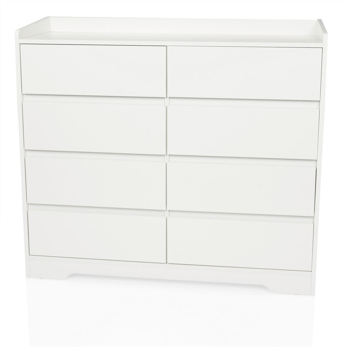 KOMODA OSOYRO - biela, Modern, kompozitné drevo (110/98,5/38cm) - MID.YOU