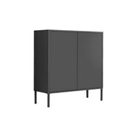 Kommode Stehend 79cm Mailand, Anthrazit - Anthrazit, MODERN, Holzwerkstoff (79/86/33cm) - MID.YOU