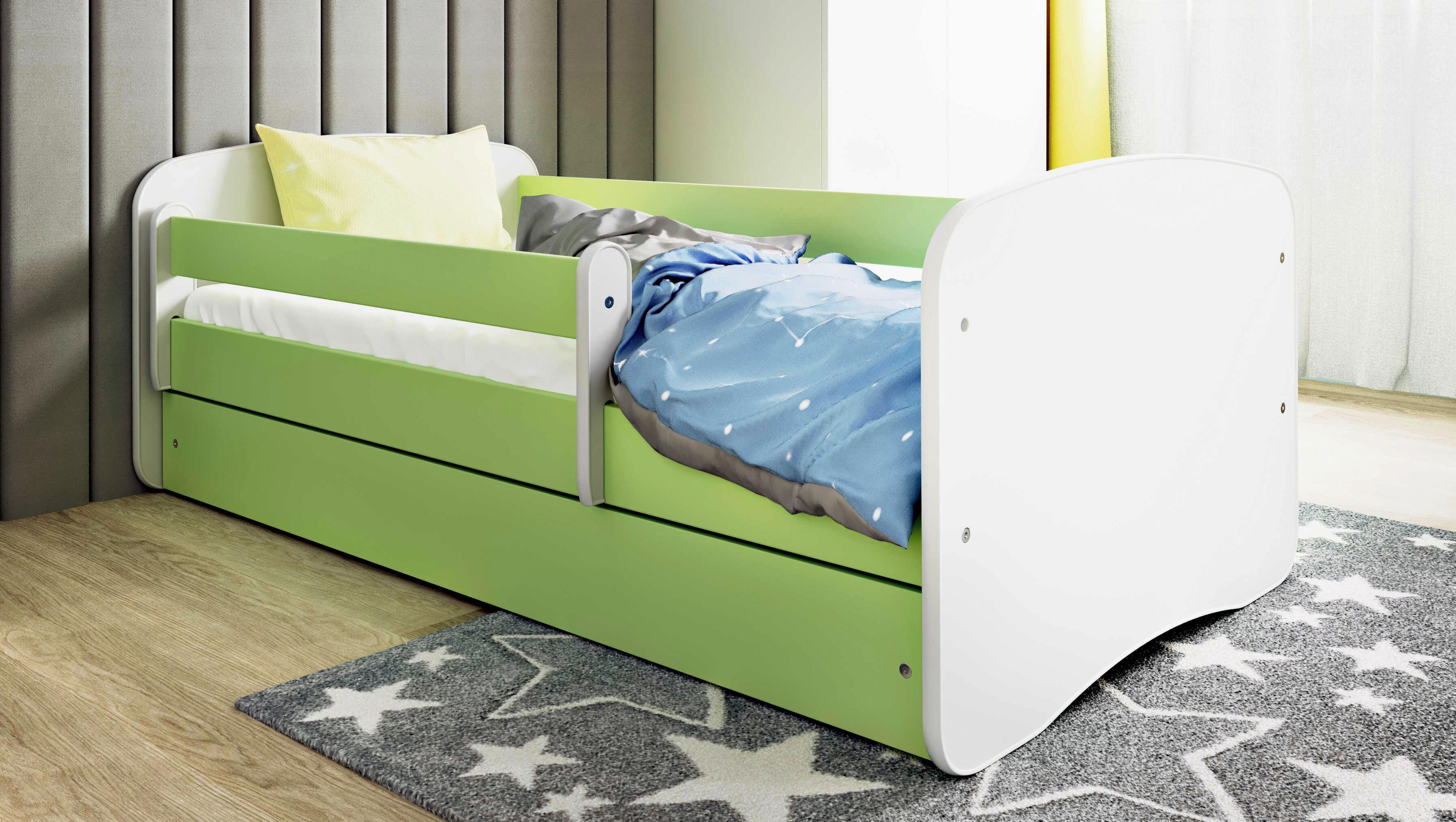 Kinder-/Juniorbett Babydreams Inkl. Matratze 80x160 - Birkefarben/Weiß, MODERN, Holz/Holzwerkstoff (80/160cm) - MID.YOU
