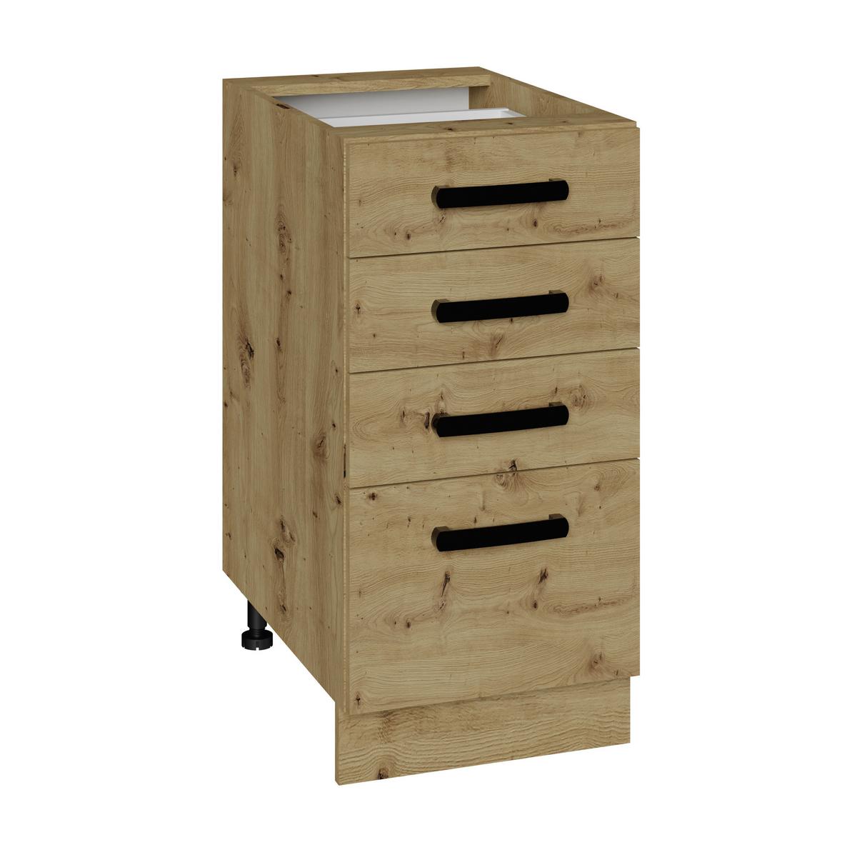 Konyai Alsószekrény Sabine 40 - Artisan tölgy, Modern (40/82cm) - Best Price